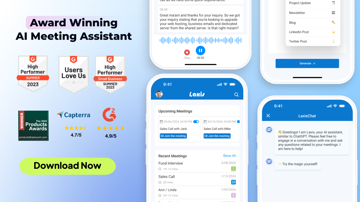 全新 Laxis 应用更新如何重新定义会议生产力